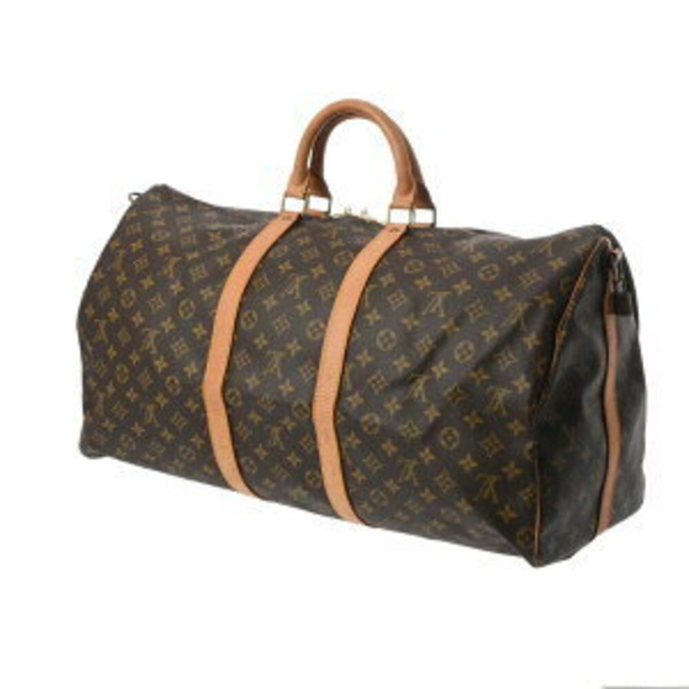 Louis Vuitton Monogram Keepall Bandouliere Brown Canvas Boston Bag - Picture 2 of 7